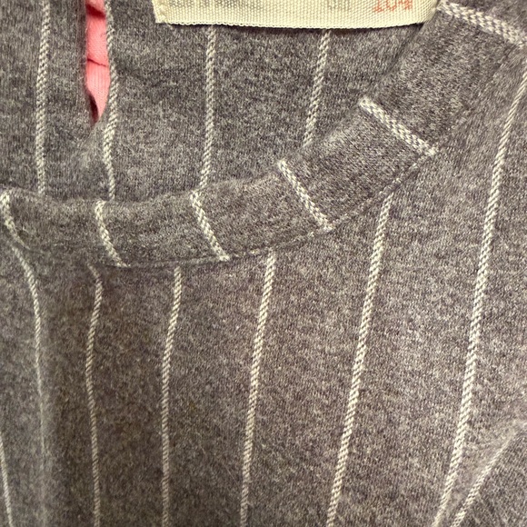 Zara Charcoal Striped Kids Dress - Picture 3 of 3